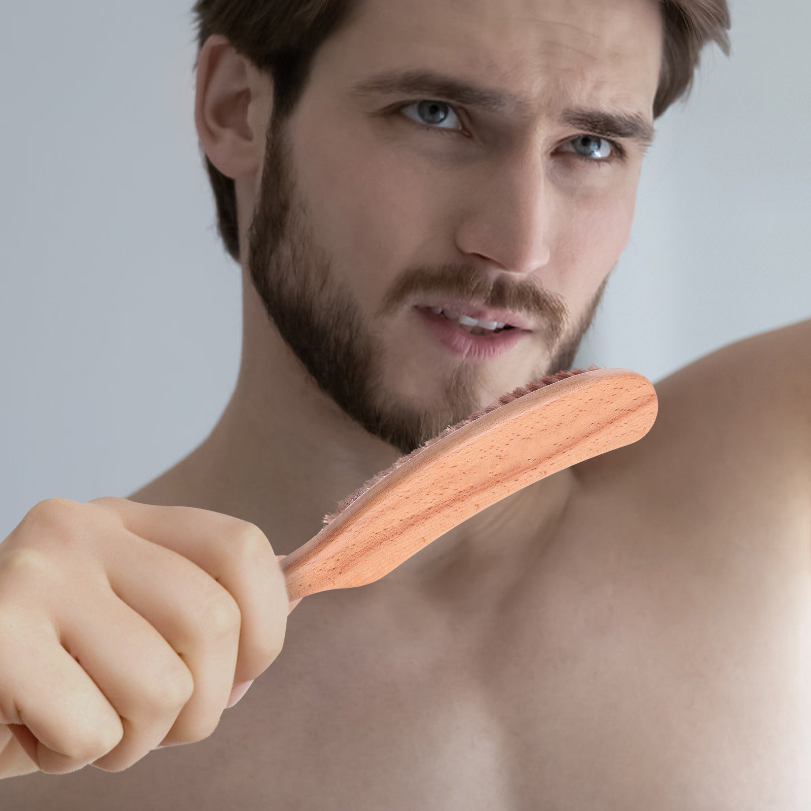 Mens Grooming Barber - 1 szt. wysokiej jakości szczotka do