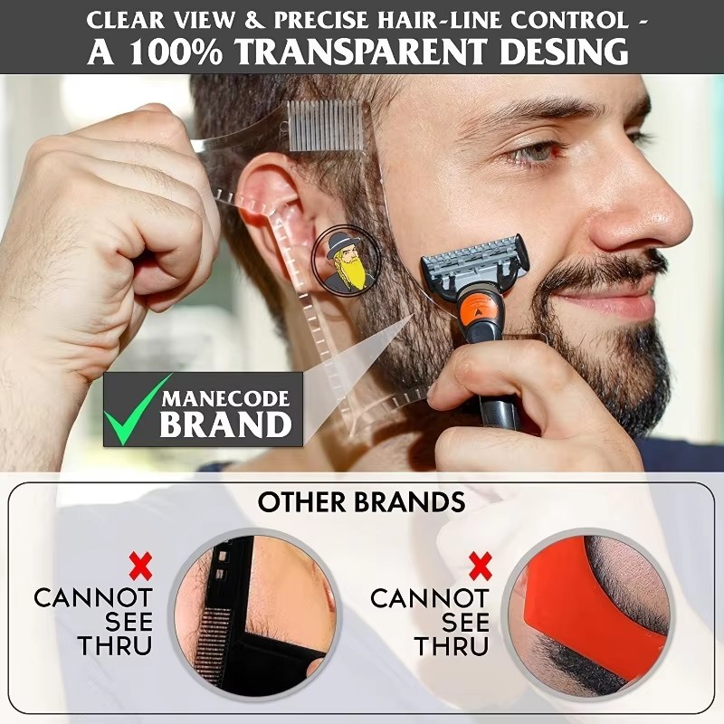 Men'S Grooming Makeup - 1 szt./2 szt./3 szt. Plastikowy grzebień
