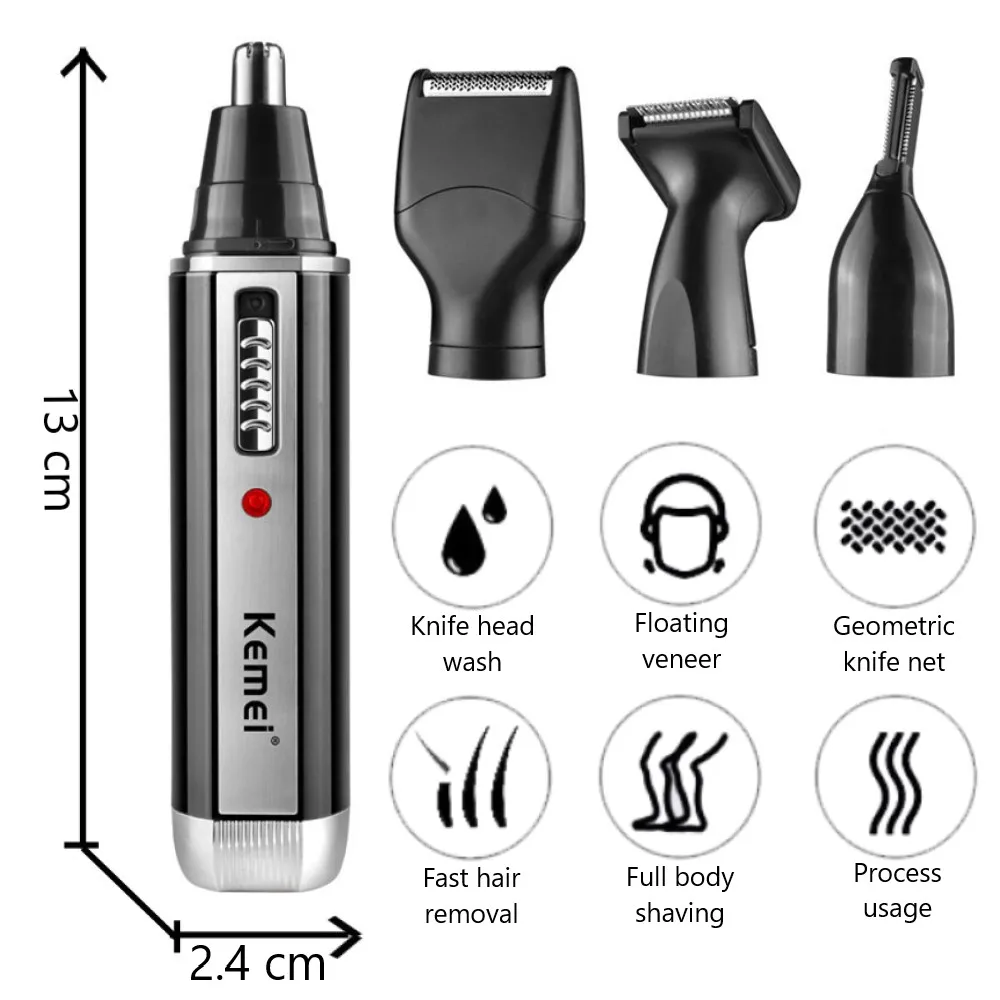 Kemei Trymer 4 w 1 dla mężczyz – Men'S Grooming Nose And Ear recenzja i cena