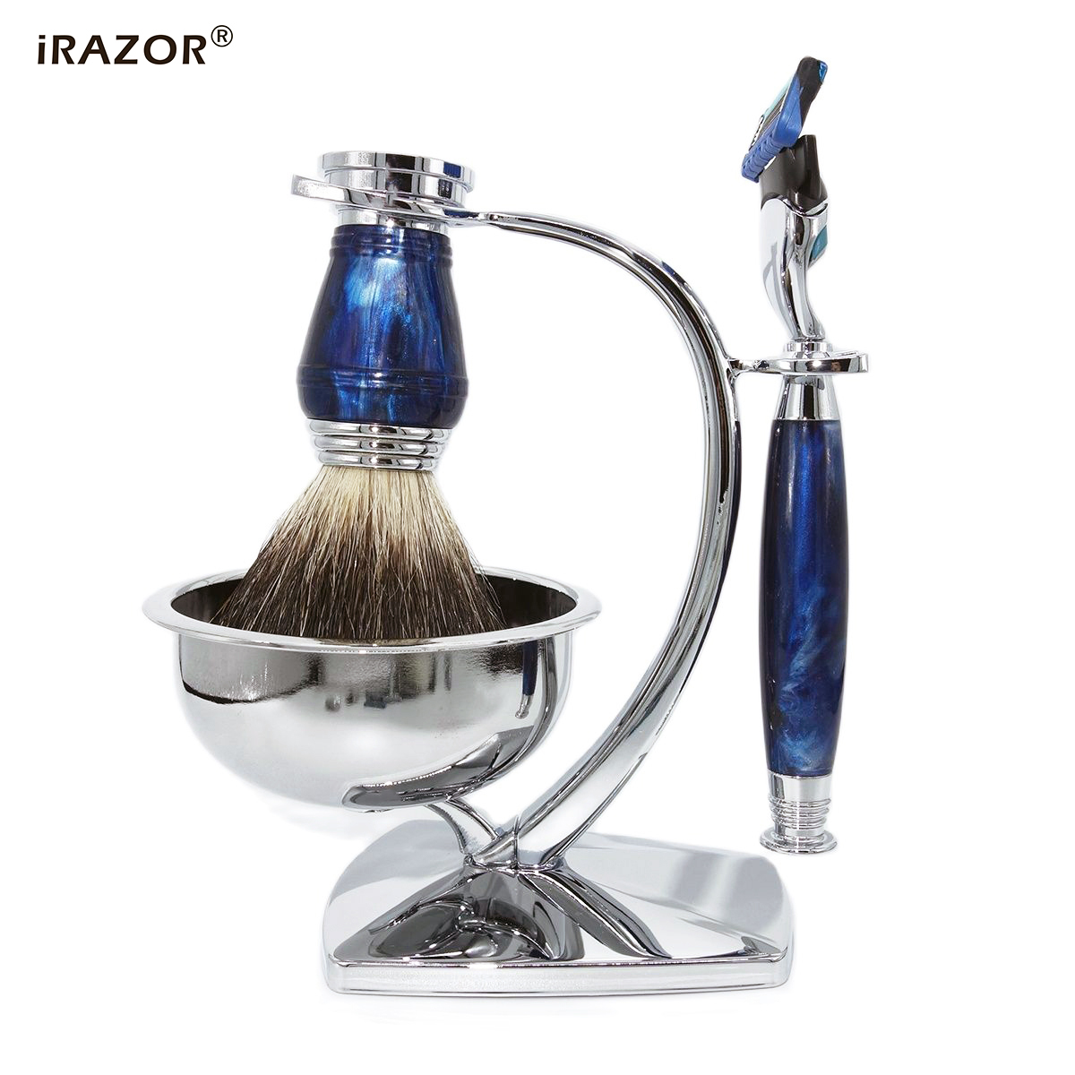 iRAZOR Royal Blue Luksusowy Ze – Men'S Grooming Set Gift recenzja i cena